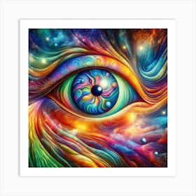 Psychedelic Eye 1 Art Print