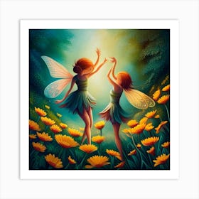 Forest Fairies Art Print