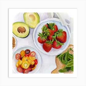 Strawberriesandtomatoes Art Print