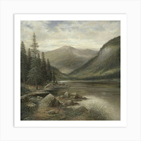 Mountain Lake 1 Art Print