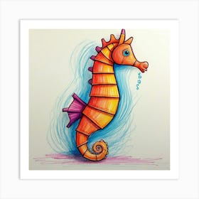 Seahorse 4 Art Print