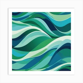 Abstract Wave Pattern Art Print