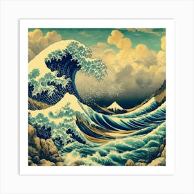 Great Wave Off Kanagawa 3 Art Print