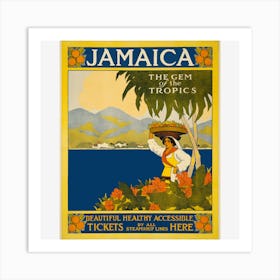 Jamaica The Gem Of The Tropics Art Print