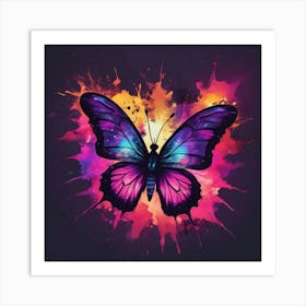 Butterfly Painting 260 Art Print