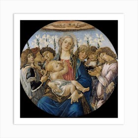 Sandro Botticelli Madonna And Child With Angels Art Print