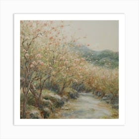 Chinese Cherry Blossoms Art Print