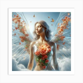 Angel With Wings Art Print