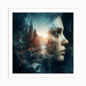 Futuristic Cityscape 20 Art Print