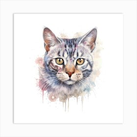 Exotic Cat Portrait Art Print