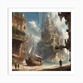 Fantasy City 106 Art Print