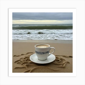 Coffee On The Beach 15 Art Print