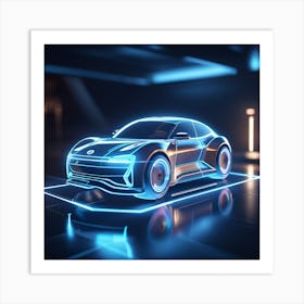 Car hologram 1 Art Print