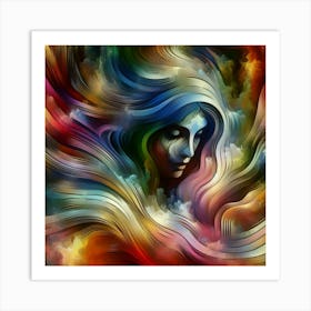 Abstract Of A Woman 1 Art Print