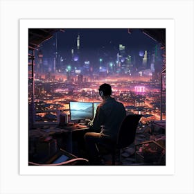 Futuristic City Art Print