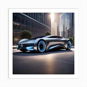 Futuristic Concept Car 1 Art Print