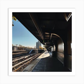 Train Station In The Bronx Art Print