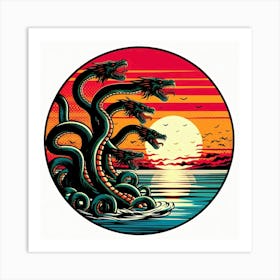 Sunset Saga 17 Art Print