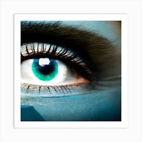 Blue Eyes Stock Videos & Royalty-Free Footage Art Print