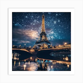 effle tower in paris 2 Art Print