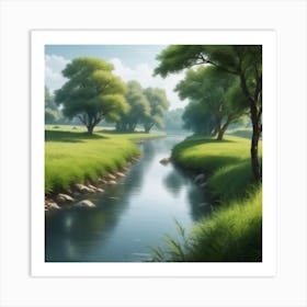 Landscape Painting 190 Art Print