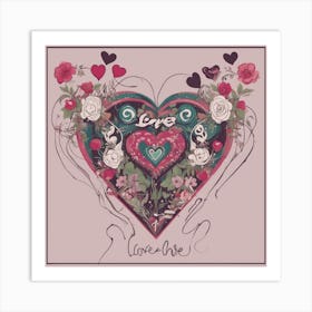 Love Me Art Print