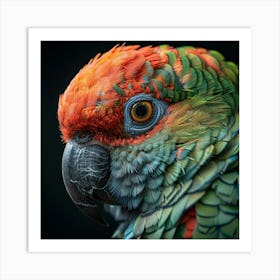 Portrait Of A Parrot 5 Art Print