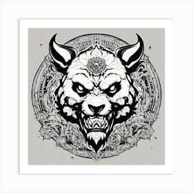 Wolf Head 1 Art Print