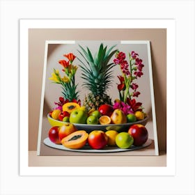 Tropical Fruit Arrangement Art Print