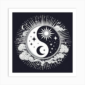 Yin Yang 3 Art Print