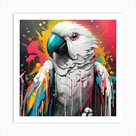 Colorful Parrot Art Print