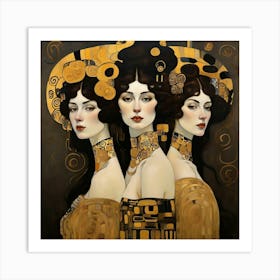 Default Klimt Ladies Art Print 1 (2) Art Print