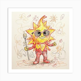 Sun!! 10 Art Print