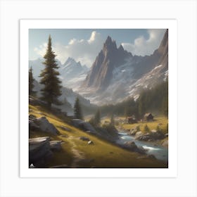 Mountain Landscape 51 Art Print