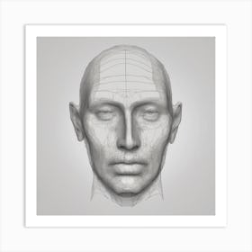 Head Of A Man 1 Art Print