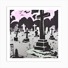 Graveyard 1 Art Print