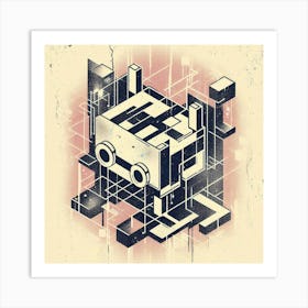 Robot Art Print