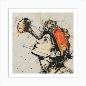 'The Trumpeter' Art Print