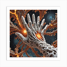 Hand Of Fire Art Print