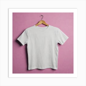 White T - Shirt 5 Art Print