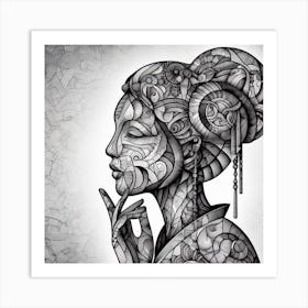 Asian Woman 5 Art Print