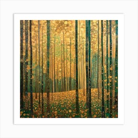 Forest By Gustav Klimt Art Print