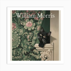 William Morris Cat (1) Art Print