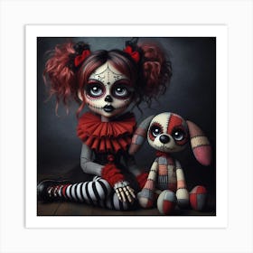 Day Of The Dead Doll Art Print