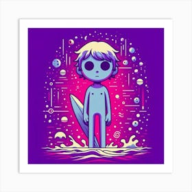 Surfer Boy 2 Art Print