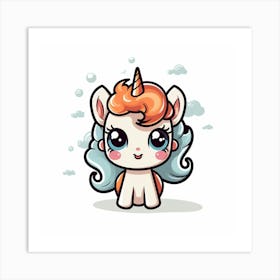 Cute Unicorn 42 Art Print