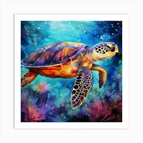 Sea Turtle 4 Art Print