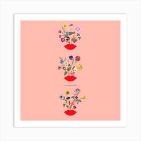 Love Grows Here Square Art Print
