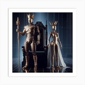 King And Queen 2 Art Print