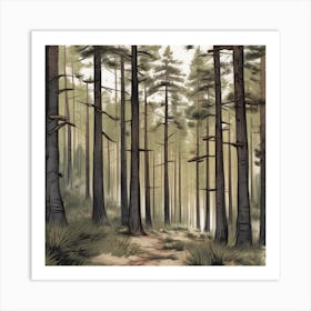 Forest Path Art Print